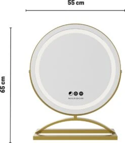 Marbor Make Up Spiegel Met LED Verlichting - Goud - Hollywood Mirror -Hoogwaardige Cosmetica 1052x1200