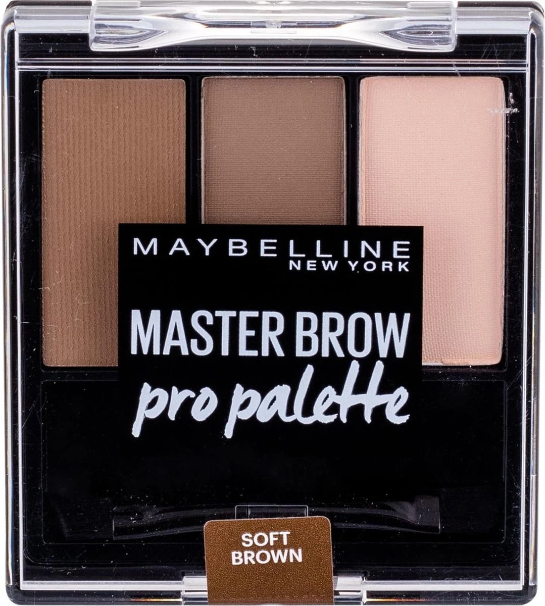 Maybelline Master Brow Design Kit - 3 Soft Brown - Bruin - Wenkbrauw Set 3 Maybelline Master Brow Design Kit - 3 Soft Brown - Bruin - Wenkbrauw Set - Afbeelding 3