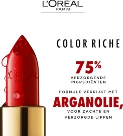 L’Oréal Paris Make-Up Designer Color Riche Satin Lipstick - 231 Sepia Silk - Nude - Verzorgende Lippenstift Met Arganolie Voor Een Comfortabel Gevoel - 4,54 Gr -Hoogwaardige Cosmetica 1085x1200 1