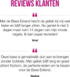 Pink Gellac - Base Extend - Base Coat Gellak - Snel Afweekbaar - 15 Ml -Hoogwaardige Cosmetica 1089x1200