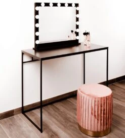 Make Up Spiegel Met Verlichting | Vivo | Hollywood Spiegel | Zwart | Touch | 3 Standen | 70x54 -Hoogwaardige Cosmetica 1094x1200 1