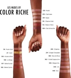 L’Oréal Paris Make-Up Designer Color Riche Satin Lipstick - 231 Sepia Silk - Nude - Verzorgende Lippenstift Met Arganolie Voor Een Comfortabel Gevoel - 4,54 Gr -Hoogwaardige Cosmetica 1095x1200