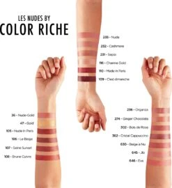 L’Oréal Paris Make-Up Designer Color Riche Satin Lipstick - 231 Sepia Silk - Nude - Verzorgende Lippenstift Met Arganolie Voor Een Comfortabel Gevoel - 4,54 Gr -Hoogwaardige Cosmetica 1098x1200