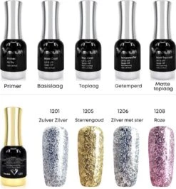 Venalisa 120 Set | 12ml Per Stuk | Professionele Set | Gellak Nagellak | Inclusief Koffer | Polygel | Polygel Kleuren | Polygel Nagels | Polygel Kit -Hoogwaardige Cosmetica 1116x1200