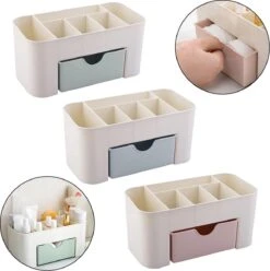 IBright Make-Up Organizer Met Lade - Cosmetica Opbergdoos - Bureau Organizer - Blauw 7 IBright Make-Up Organizer Met Lade - Cosmetica Opbergdoos - Bureau Organizer - Blauw -Hoogwaardige Cosmetica 1193x1200 1