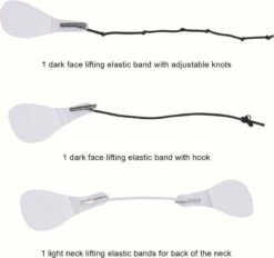 Facelift Tape - Face Tape - Gezicht Tape - Face Tape Lift - Beauty Tape - Facelift Tape Met Elastiek - 40 Stickers + 3 Verschillende Touwtjes -Hoogwaardige Cosmetica 1200x1125