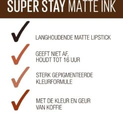 Maybelline SuperStay Matte Ink Lipstick Coffee Collection Limited Edition - 265 Caramel Collector - Nude Lippenstift - 5 Ml 22 Maybelline SuperStay Matte Ink Lipstick Coffee Collection Limited Edition - 265 Caramel Collector - Nude Lippenstift - 5 Ml -Hoogwaardige Cosmetica 1200x1135