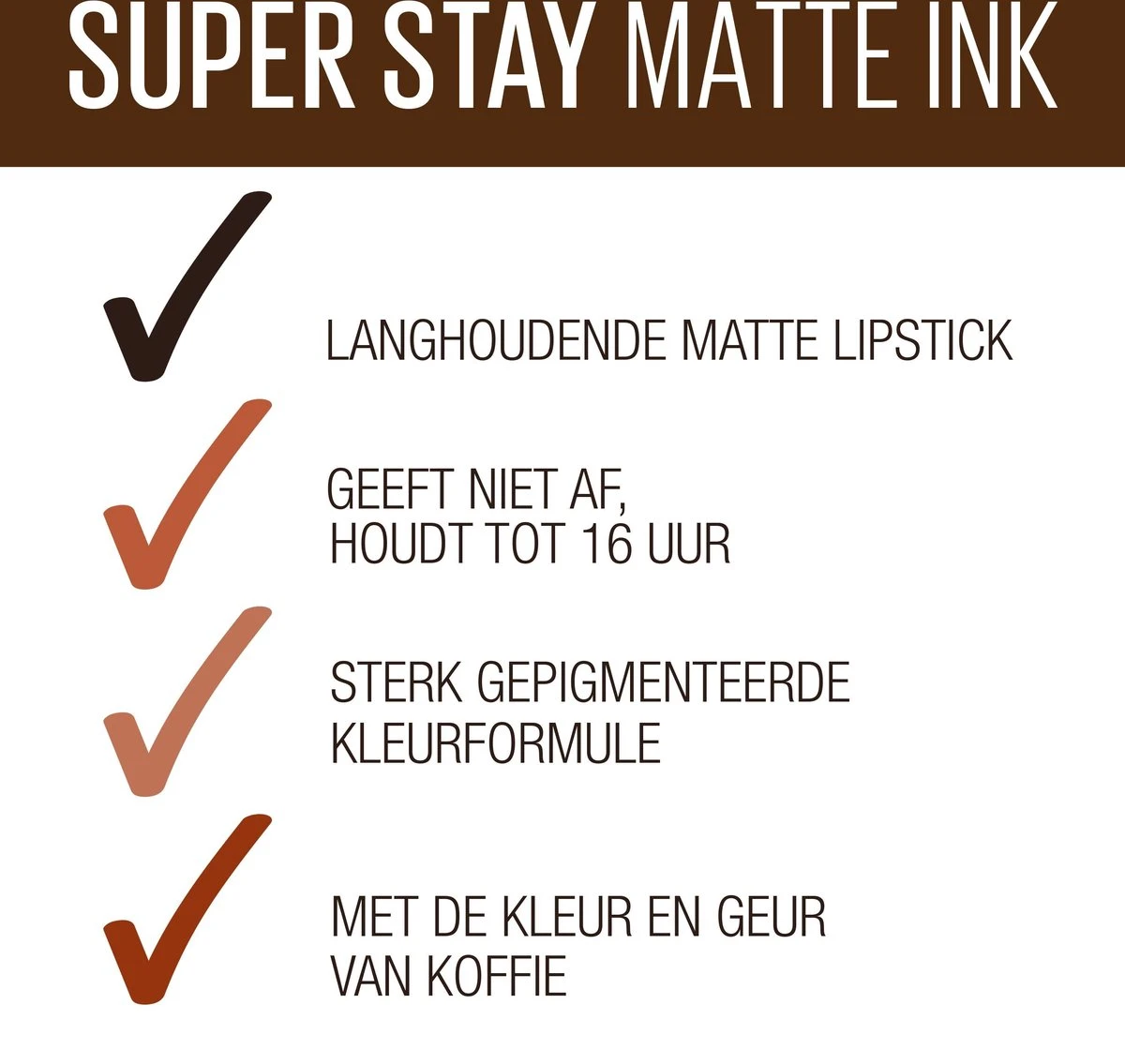 Maybelline SuperStay Matte Ink Lipstick - 260 Hazelnut Hypnotizer - Nude Lippenstift - 5 Ml 7 Maybelline SuperStay Matte Ink Lipstick - 260 Hazelnut Hypnotizer - Nude Lippenstift - 5 Ml - Afbeelding 7