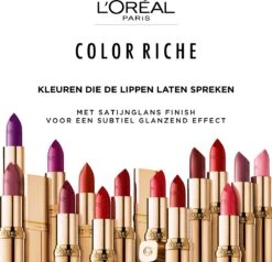 L’Oréal Paris Make-Up Designer Color Riche Satin Lipstick - 231 Sepia Silk - Nude - Verzorgende Lippenstift Met Arganolie Voor Een Comfortabel Gevoel - 4,54 Gr -Hoogwaardige Cosmetica 1200x1158 1