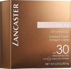 Lancaster Sun 365 Compact Bronzing Creme SPF 30 - 03 Golden Glow - 10 G -Hoogwaardige Cosmetica 1200x1170 1