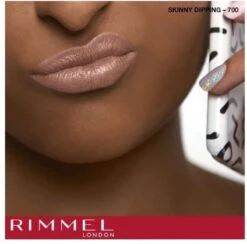 Rimmel London Provocalips Kiss Proof 16 Hr Liquid Lip - 700 Skinny Dipping - 7 Ml - Nude -Hoogwaardige Cosmetica 1200x1186 1