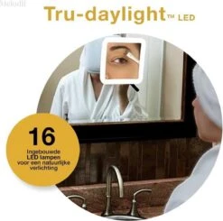 Melodii ML10X - Make Up Spiegel Met LED Verlichting - Scheerspiegel - 10x Vergroting - Met Tru-Daylight Verlichting - Voor Hem En Voor Haar -Hoogwaardige Cosmetica 1200x1188 1