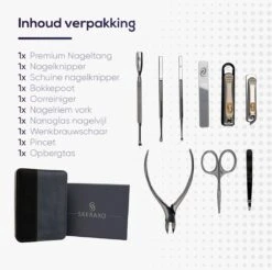 Skeraxo 8-delige Luxe Verschillende Tools - Professioneel Manicure Set & Pedicureset Met Nagelvijl & Nageltang – Behandeling Nagels En Huid 20 Skeraxo 8-delige Luxe Verschillende Tools - Professioneel Manicure Set & Pedicureset Met Nagelvijl & Nageltang – Behandeling Nagels En Huid -Hoogwaardige Cosmetica 1200x1197 3
