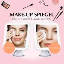 Melodii ML10X - Make Up Spiegel Met LED Verlichting - Scheerspiegel - 10x Vergroting - Met Tru-Daylight Verlichting - Voor Hem En Voor Haar -Hoogwaardige Cosmetica 1200x1200 264