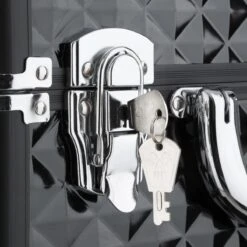 Dreamble Make-up Koffer - Make-up Trolley - Zwart - Rijdbaar - Met Wieltjes - Compact - 8 Vakken - Met Slot - 2 Sleutels -Hoogwaardige Cosmetica 1200x1200 332