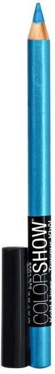 Maybelline Color Show Khol Liner - 210 Turquoise Flash - Blauw - Oogpotlood 3 Maybelline Color Show Khol Liner - 210 Turquoise Flash - Blauw - Oogpotlood - Afbeelding 3