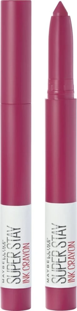 Maybelline SuperStay Ink Crayon Matte Lippenstift - 35 Treat Yourself - Roze -14 Gr -Hoogwaardige Cosmetica 297x1200 2