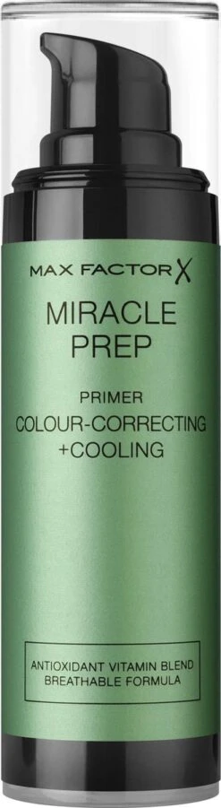 ​Max Factor - Miracle Prep Colour Correcting & Cooling Primer 30 Ml -Hoogwaardige Cosmetica 329x1200