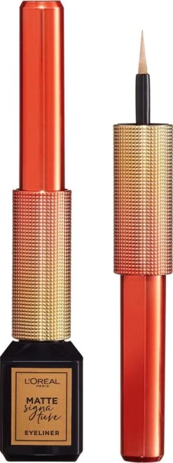 L’Oréal Paris Paris Electric Nights Superliner Matte Signature Eyeliner - Limited Edition – 10 Gold – Goud -Hoogwaardige Cosmetica 448x1200 1
