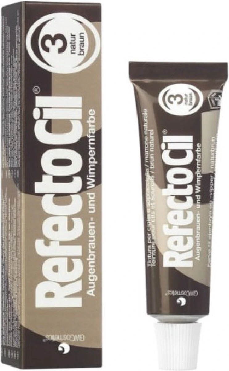 RefectoCil Wenkbrauw- En Wimperverf - Nr. 3 Bruin - 15 Ml 1 RefectoCil Wenkbrauw- En Wimperverf - Nr. 3 Bruin - 15 Ml