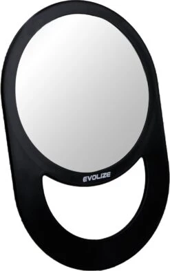 Evolize Onbreekbare Spiegel Met Handvat - Ø 16,5 Cm - Ophangbaar - Rond - Handspiegel - Kappersspiegel - Reisspiegel - Make Up - Afmeting: 28 X 19 Cm - Zwart -Hoogwaardige Cosmetica 753x1200 3