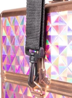 Koffer Groot Holo/Golden Rose XXL Met Opbergvakken -Hoogwaardige Cosmetica 883x1200 1