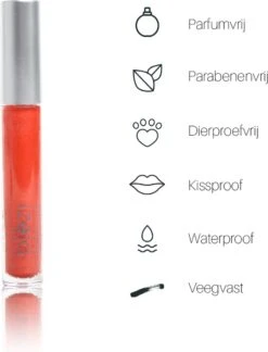 Blèzi® Lip Fix 45 Breezy Red - Lipstick - Lippenstift Langhoudend - Rood Oranje -Hoogwaardige Cosmetica 916x1200