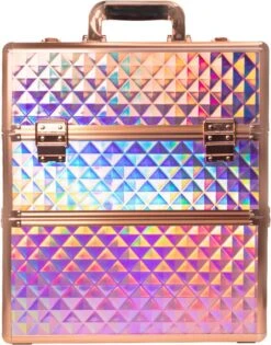 Koffer Groot Holo/Golden Rose XXL Met Opbergvakken -Hoogwaardige Cosmetica 942x1200 2