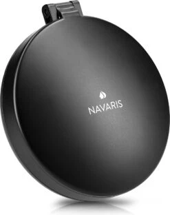 Navaris 1x/5x Vergrotende Make-up Spiegel - Compacte Opvouwbare Kap- En Reisspiegel - Led-verlichte Dubbelzijdige Make-upspiegel - Zwart -Hoogwaardige Cosmetica 951x1200 2